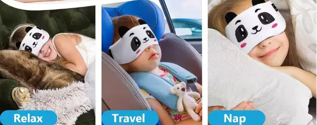 😴 Bluetooth Sovmask för Barn – Mjuk, Bekväm och Full av Magi Pingvin Mochilino