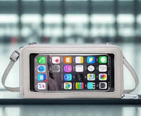 📱 Mobilväska med Touchfönster & Plånbok – Stilren, Smart och Praktisk Mochilino